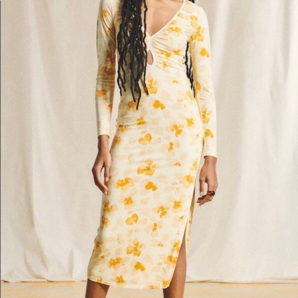 Abercrombie keyhole midi dress
